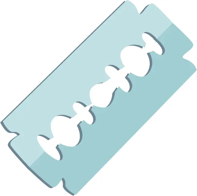 Blue Razor Blade for Shaving