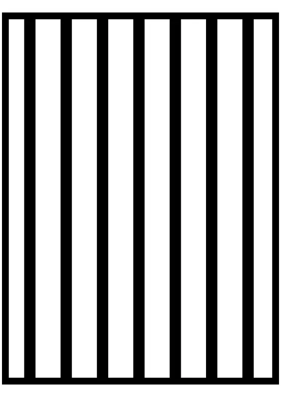 Black Bars of a Prison Cell