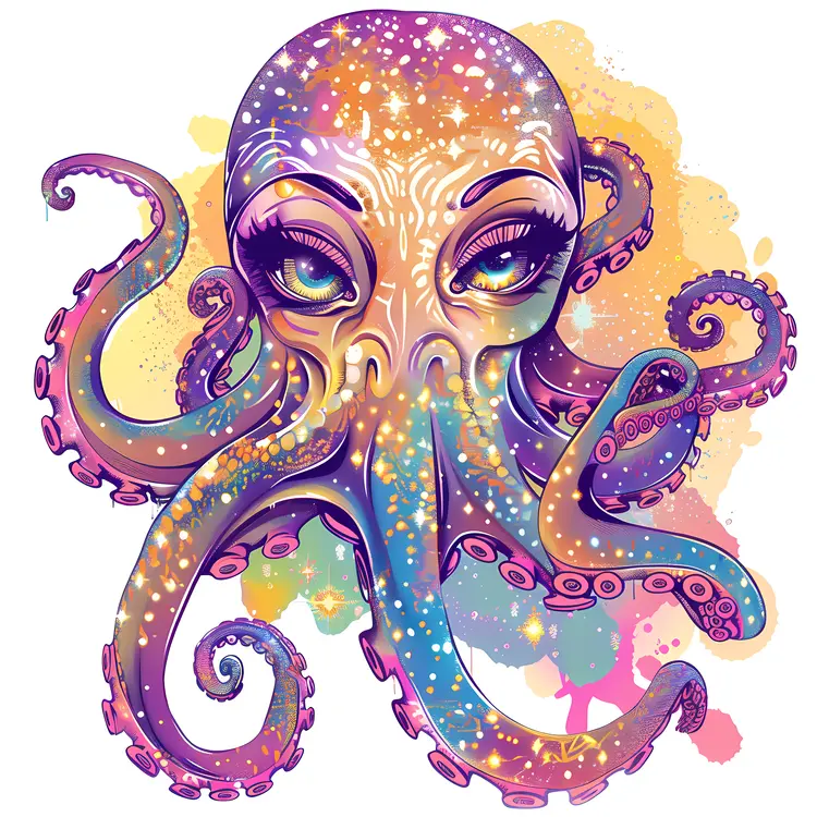 Colorful Octopus Illustration