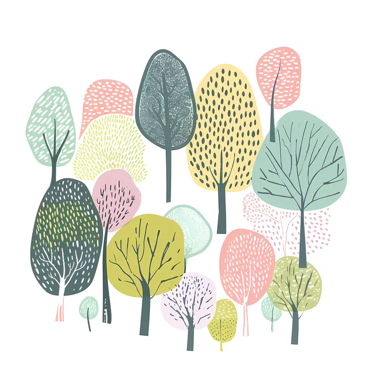 Colorful Tree Illustration