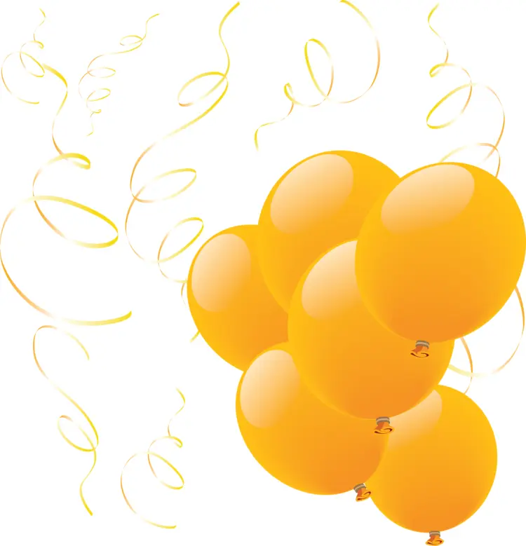 Bunch of Yellow Balloons