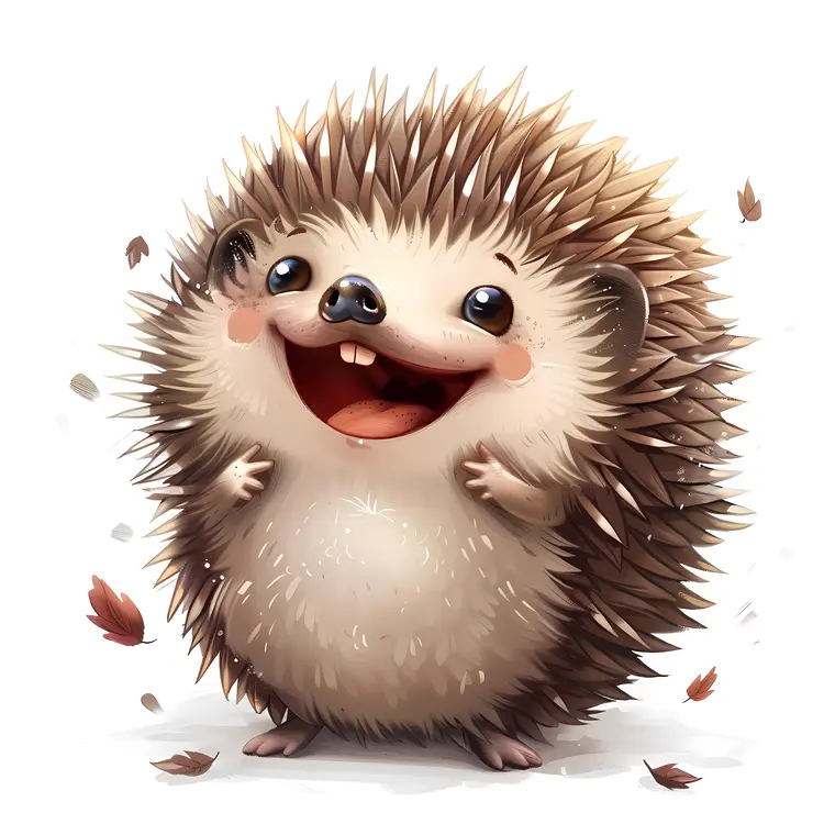 Happy Hedgehog Cartoon