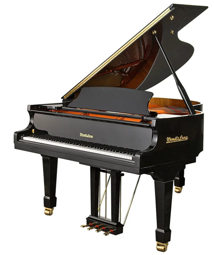 Elegant Black Grand Piano for Classical Performances