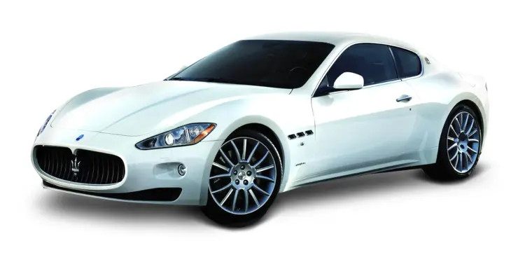White Maserati Luxury Sports Car