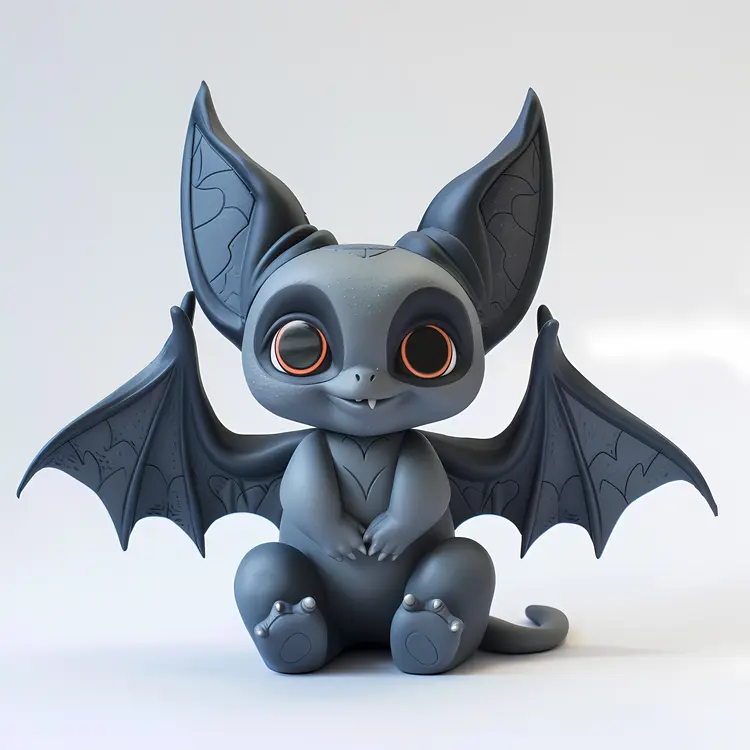 Cute Bat with Big Eyes
