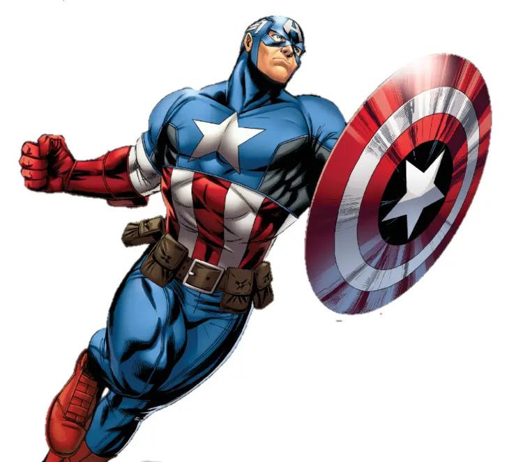 Captain America Leaping Forward