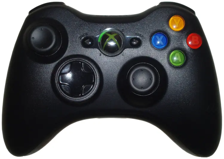 Black Game Controller for Console Gaming