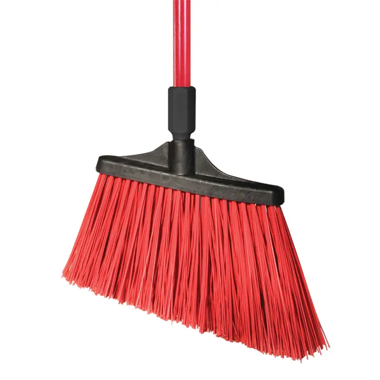 Red Broom for Household Cleaning