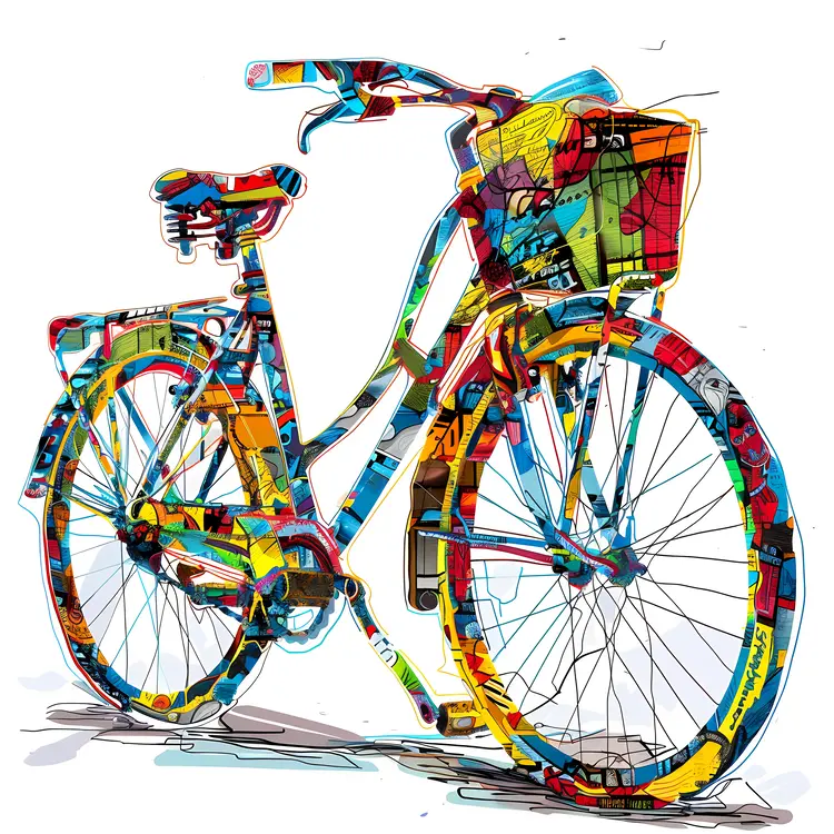 Colorful Artistic Bicycle