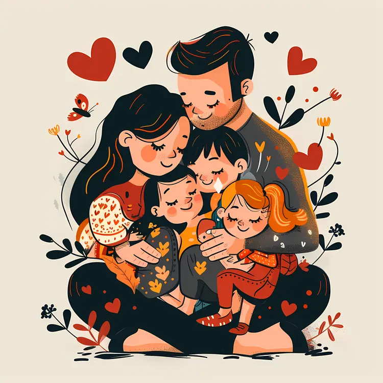 Cute Family Portrait