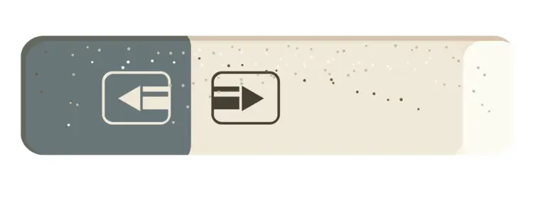 White and Gray Eraser for School Supplies
