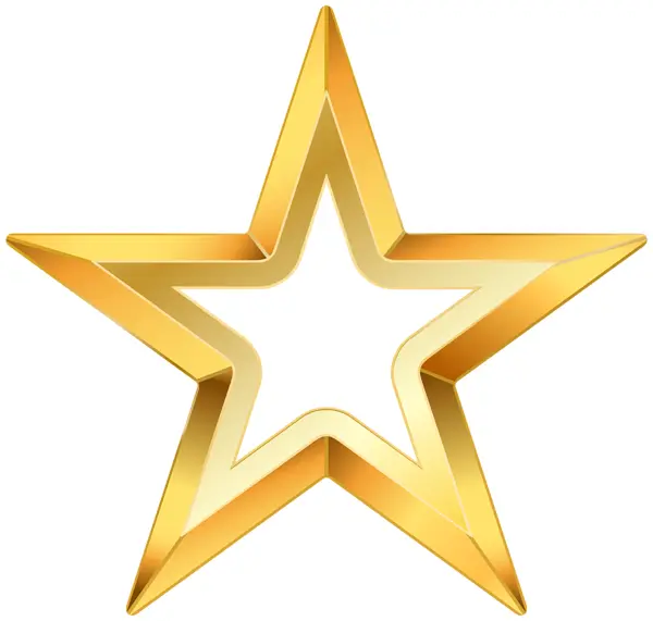 Golden Outline Star