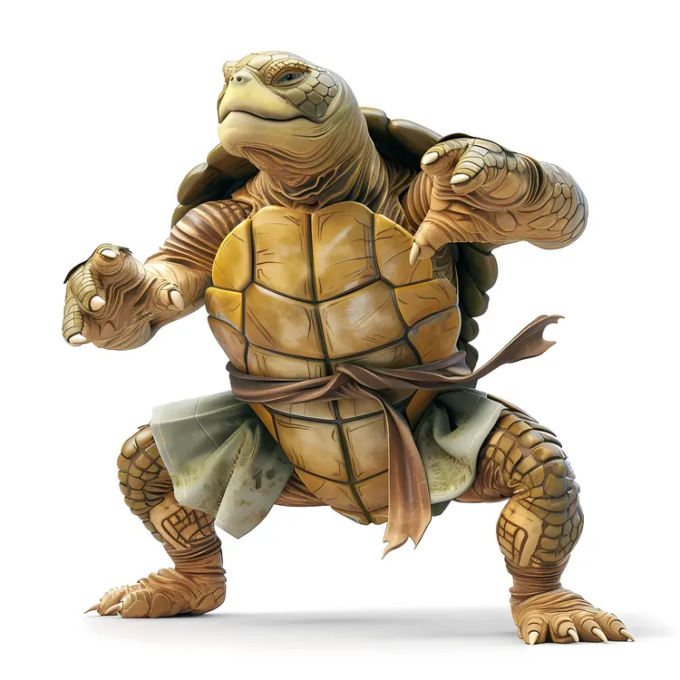Strong Martial Arts Turtle
