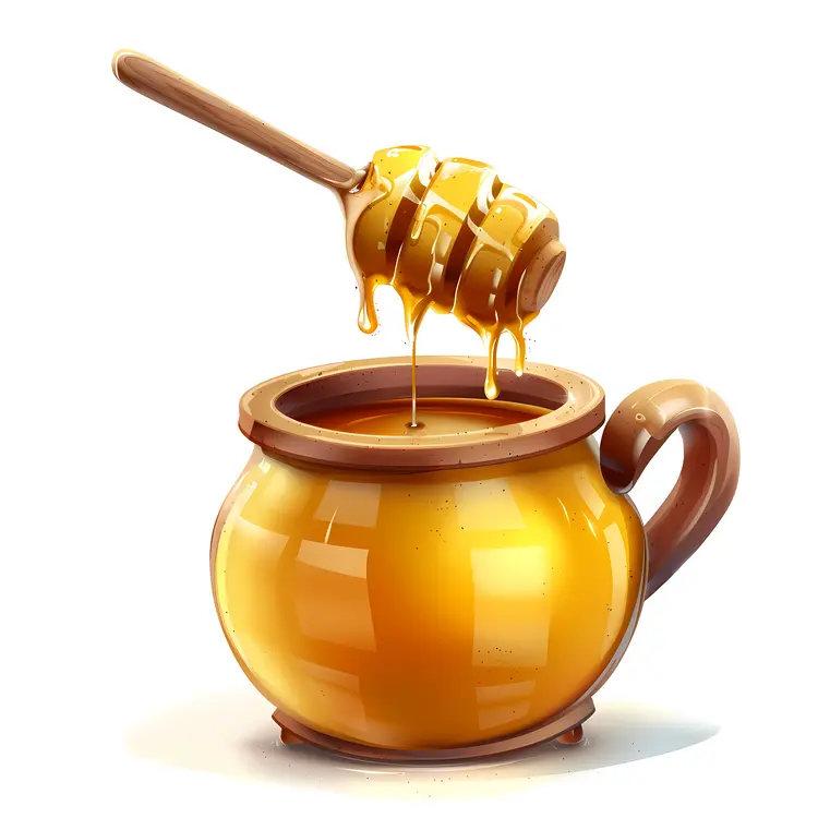 Honey Pot with Dipper