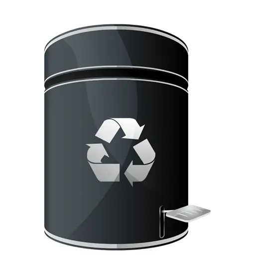 Black Recycling Bin for Waste Management