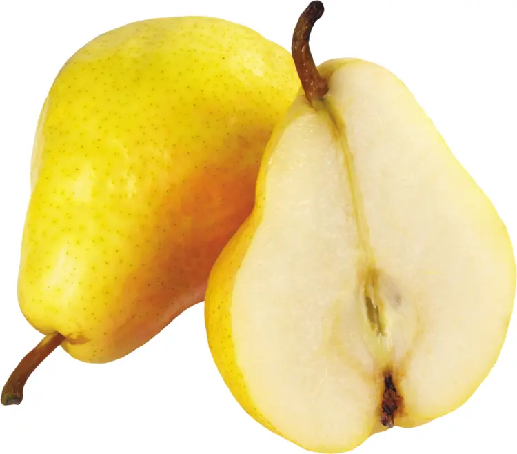 Yellow Pear and Half Cut Pear