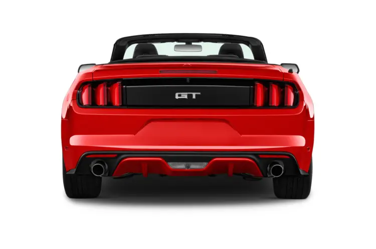 Red Convertible Car Rear View