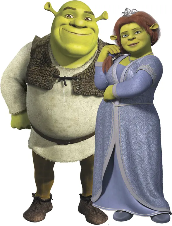 Green Ogre Couple in Love