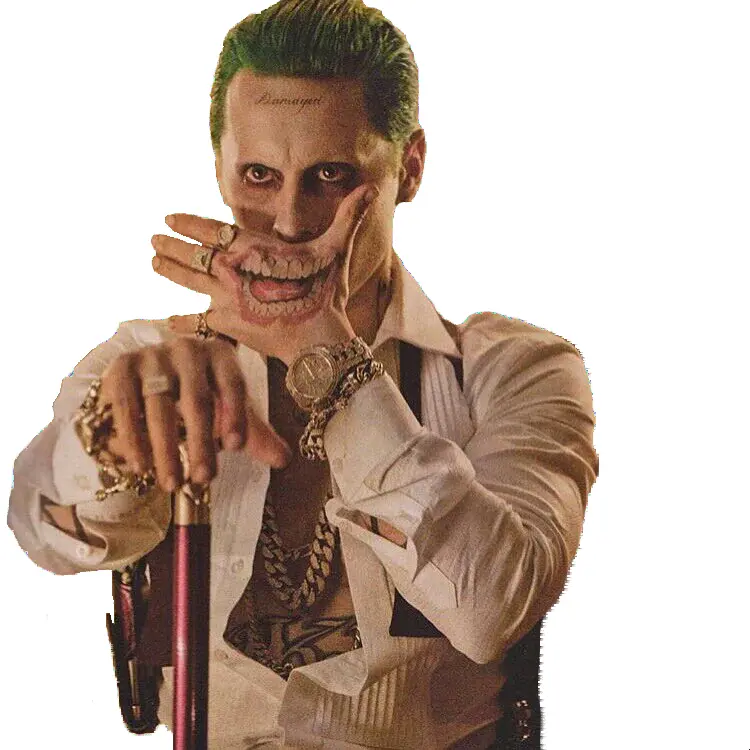 Villain Character with Green Hair and Tattoos