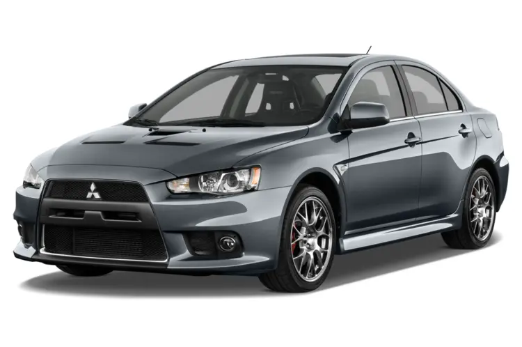 Gray Mitsubishi Sedan Front View