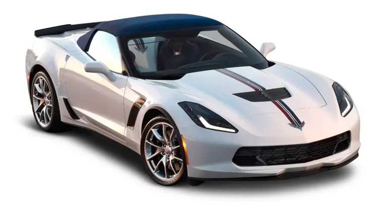 White Chevrolet Corvette Sports Car