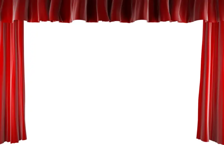 Elegant Red Curtains for Theatrical Decor