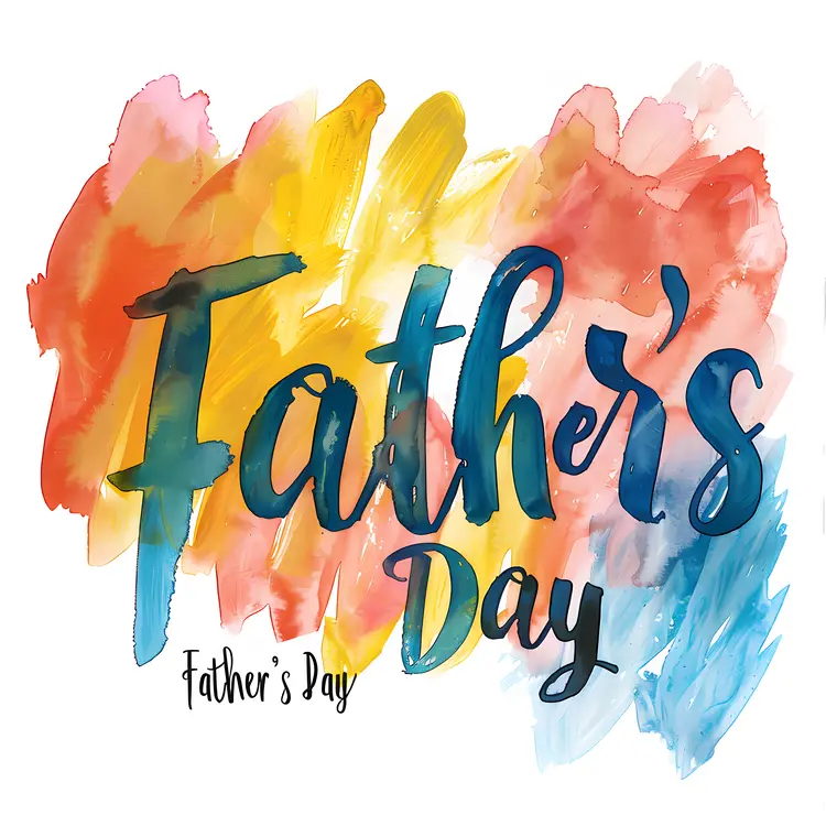 Colorful Father's Day Card