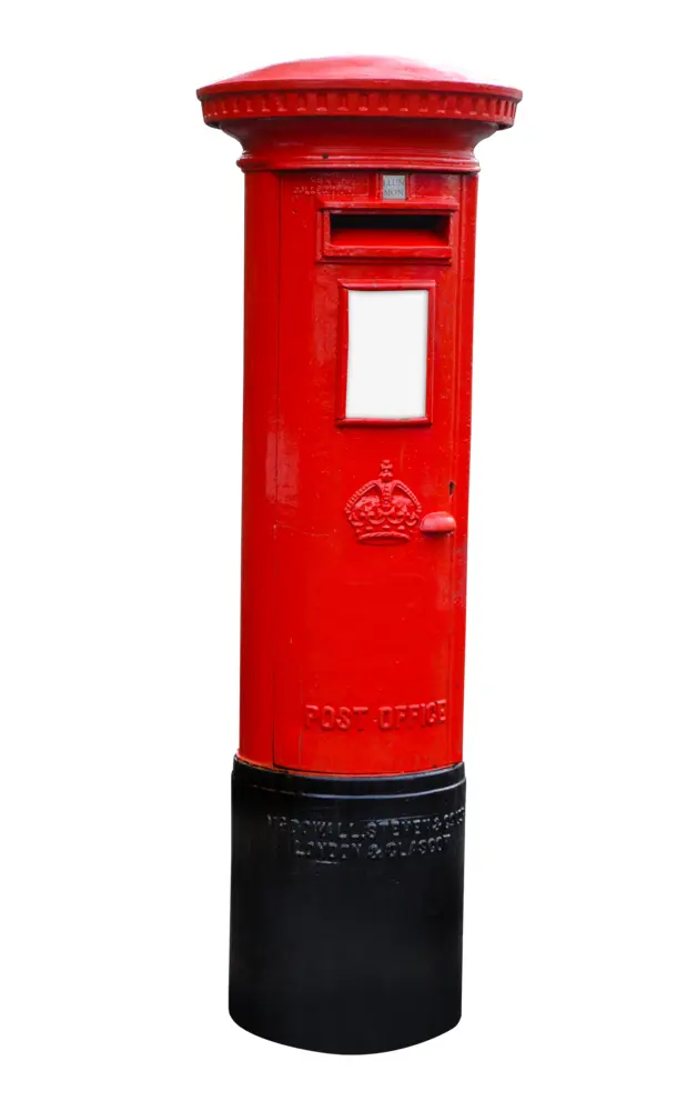 Traditional Red Pillar Post Box