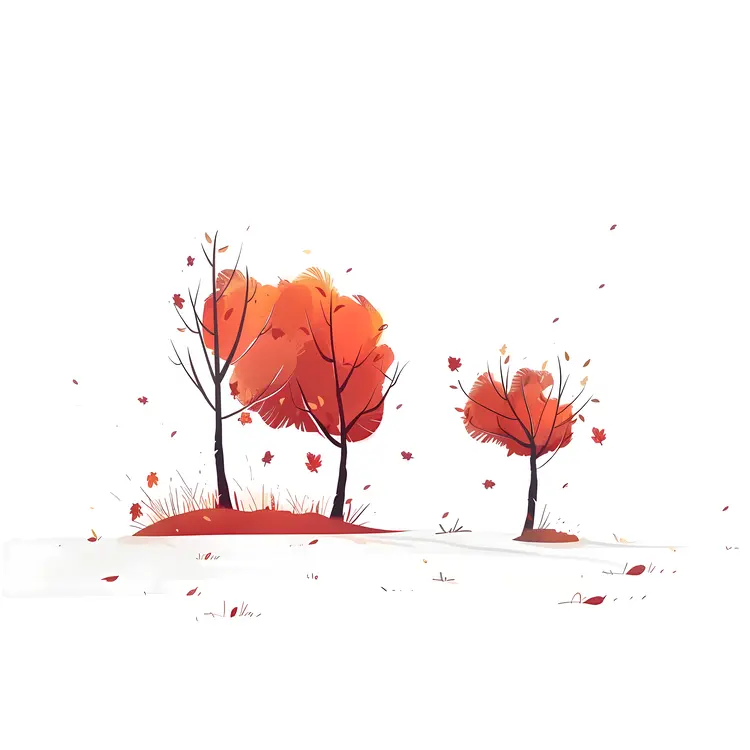 Autumn Trees in Fall