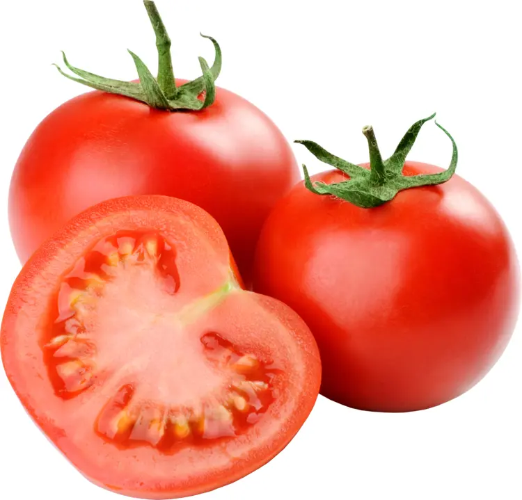 Whole and Sliced Red Tomatoes