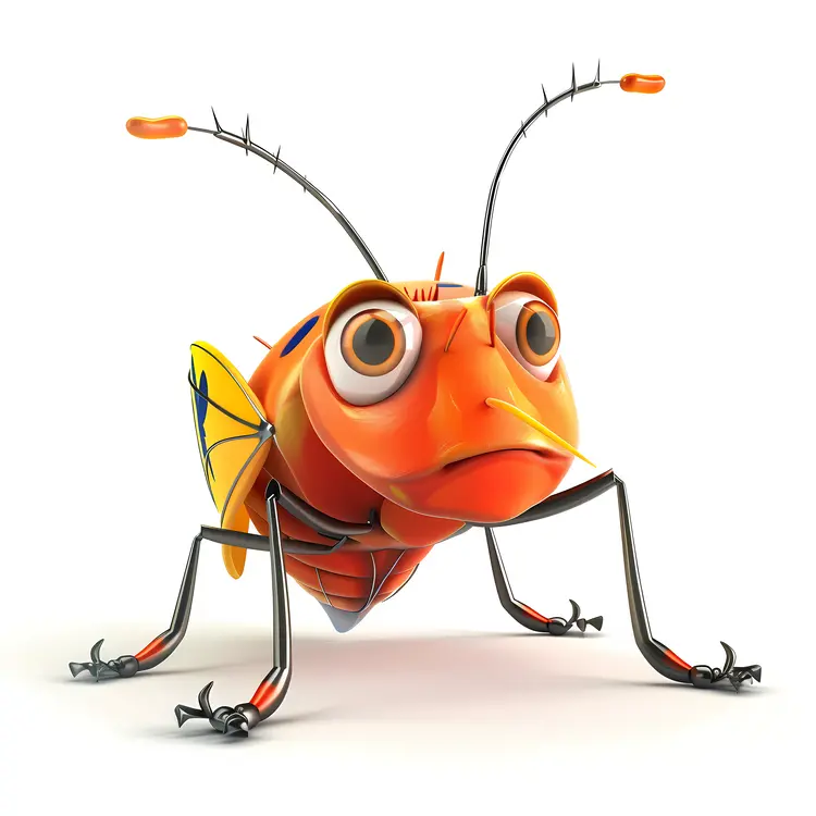 Orange Bug with Big Eyes