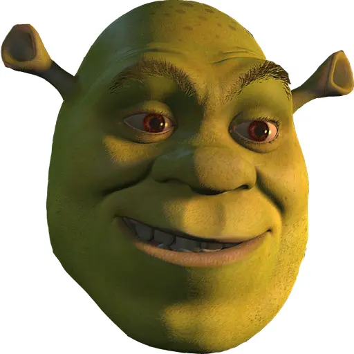Green Ogre Face from Animation