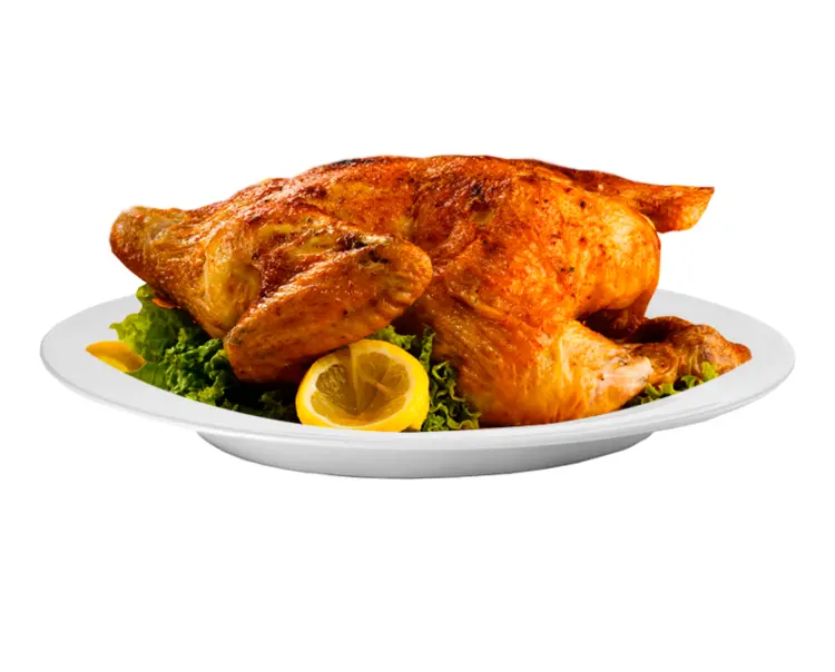 Delicious Roasted Chicken on Plate