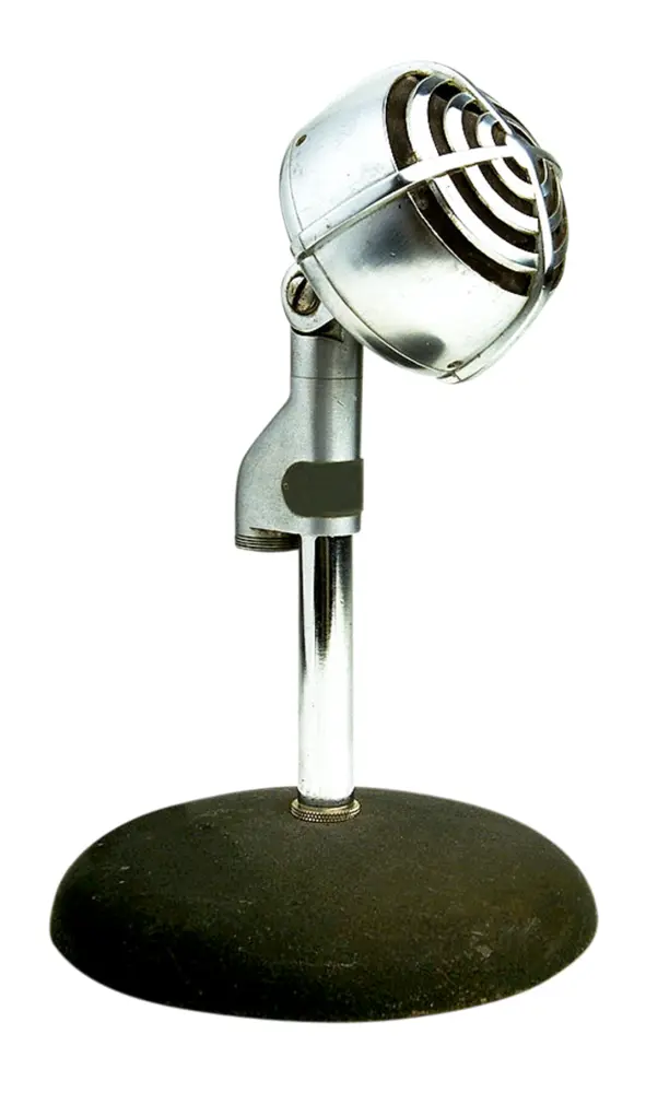 Vintage Microphone for Classic Audio Recording