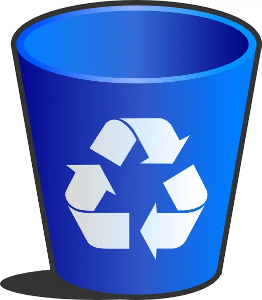 Blue Recycling Bin for Eco-friendly Waste Management