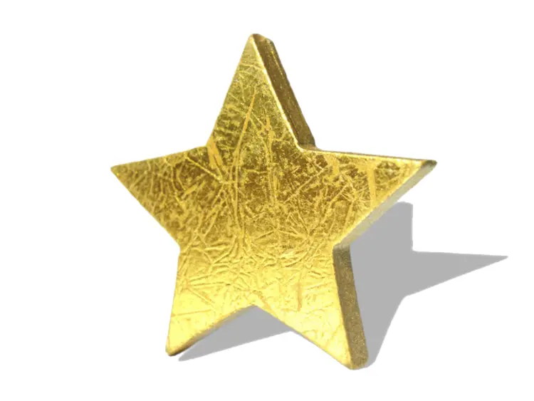 Golden Textured Star