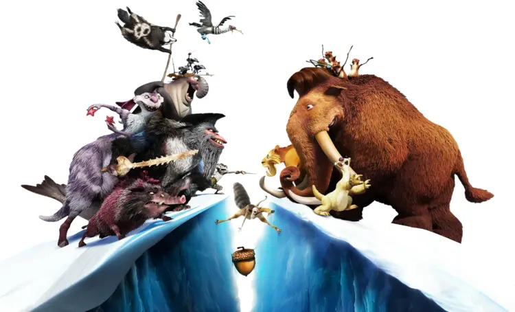 Animated Prehistoric Characters in Adventure