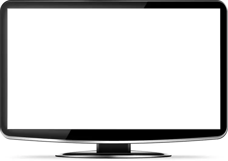 Flat Monitor with Blank Screen