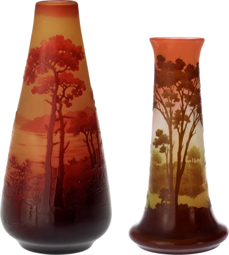 Scenic Landscape Decorative Vases