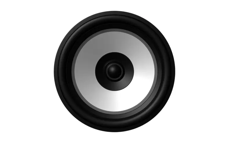 Silver and Black Speaker for Crisp Sound