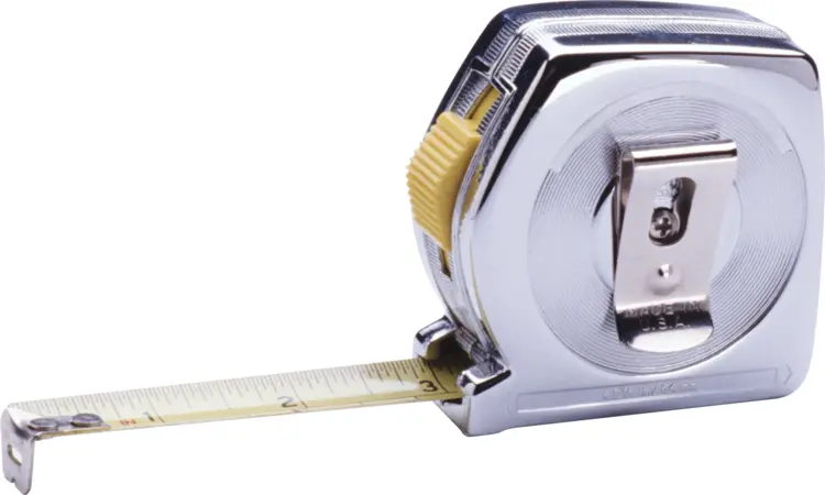 Silver Tape Measure for Accurate Measurements