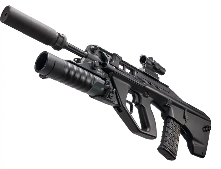 Bullpup Rifle with Grenade Launcher