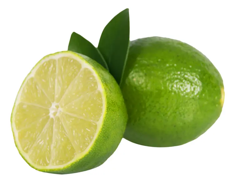 Fresh Lime with Leaves