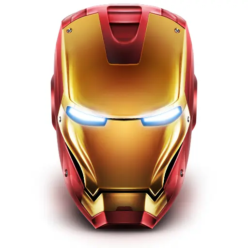 Red and Gold Iron Man Mask