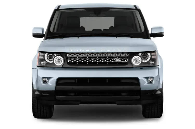 Silver SUV Front View