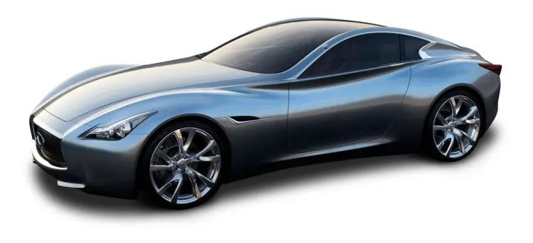 Sleek Silver Sports Car
