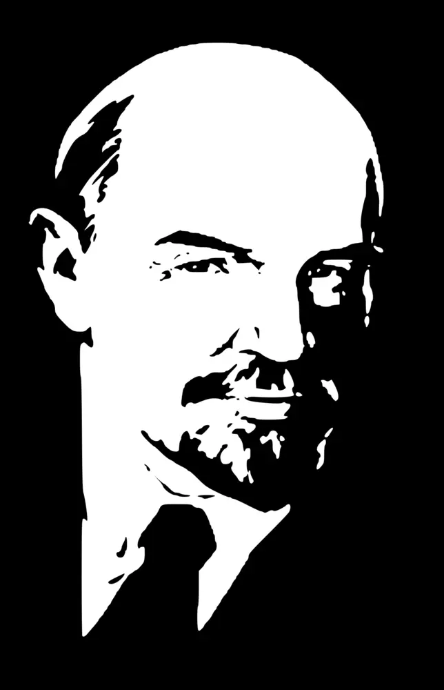 Black and White Portrait of a Historical Figure