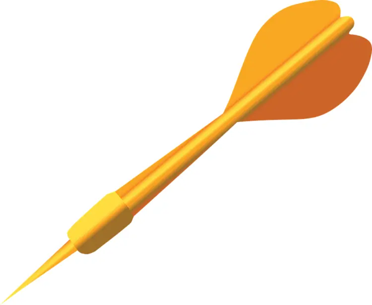 Yellow Dart for Target Practice