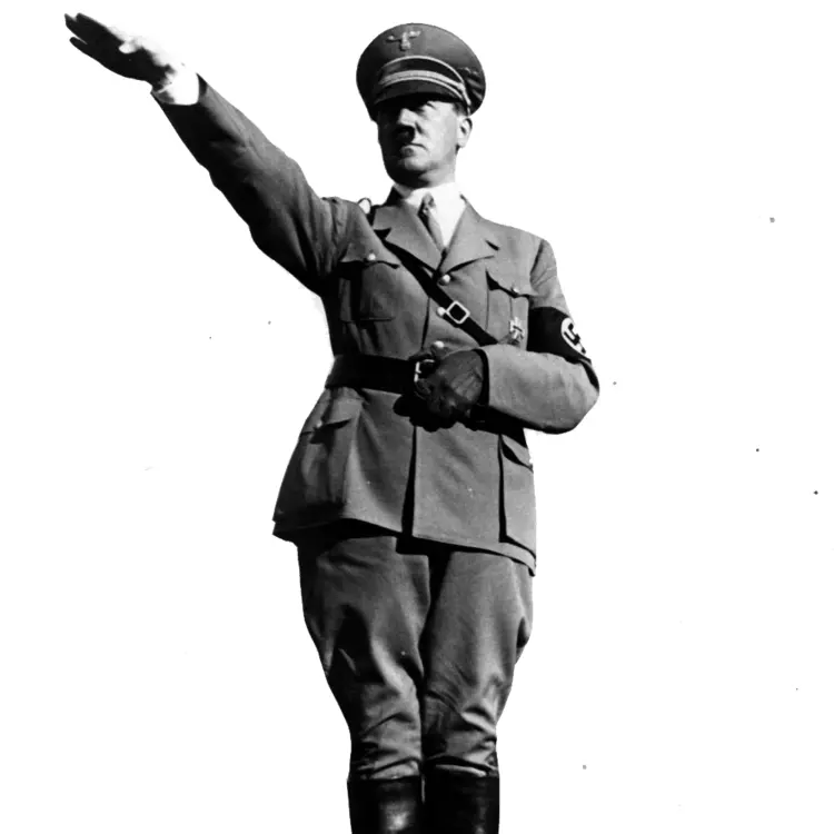 Man in Military Uniform Giving Salute