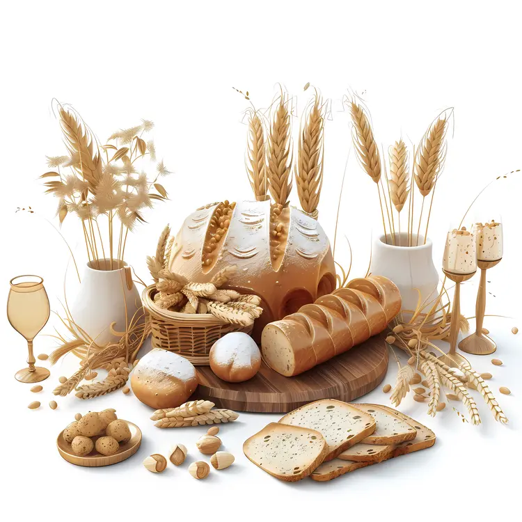 Rustic Bread and Wheat